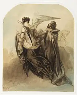 Allégorie de la mort d'André van Hasselt, vers 1875.