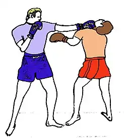 Jab en boxe birmane.