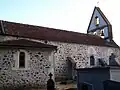 L'église Saint-Christophe, vue nord-ouest (août 2014).