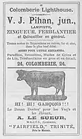 Annonce en langue jersiaise en 1892.