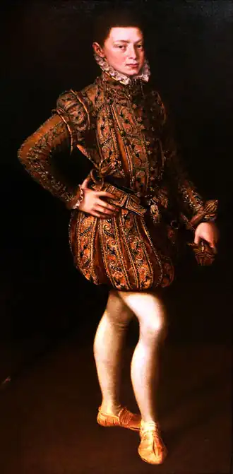 Alonso Sánchez Coello, Portrait de Don Juan d'Autriche à quatorze ans, 1560.