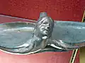 Coupe à fruit décorée d'un visage de femme (Musée Charles-de-Bruyères).