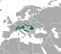 Aire de répartition de la Musaraigne alpine