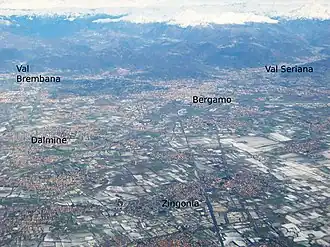 Vue aérienne.