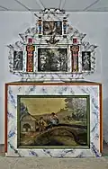 Autel et retable avec les 5 peintures
