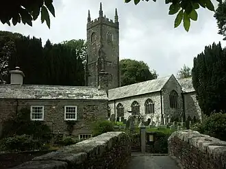 Église Sainte-Nonne d'Altarnun, comté de Cornouailles, Angleterre.