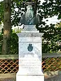 Buste de Conrad Gessner dans le jardin du même nom