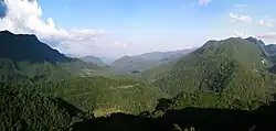 Massif Alto Mayo vu depuis le col Abra Patricia (San Martin, Pérou).