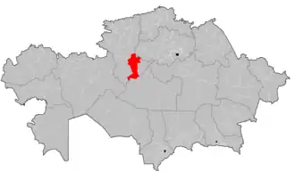 Localisation de District d'Amangeldi