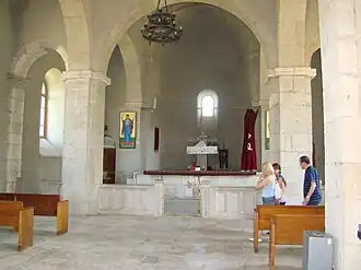 Intérieur de l'église, 2014.