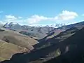 Sur la route entre Ait Mhamed et Zaouia Ahansal: un paysage sublime sur une altitude dépassant 2000 mètres
