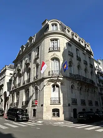 Vue de la mission diplomatique