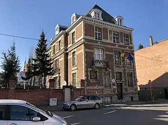 L'ambassade de Roumanie,rue Gabrielle.