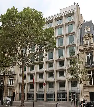 Vue de la mission diplomatique