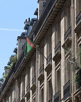 Vue de la mission diplomatique