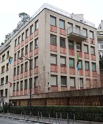 Vue de la mission diplomatique