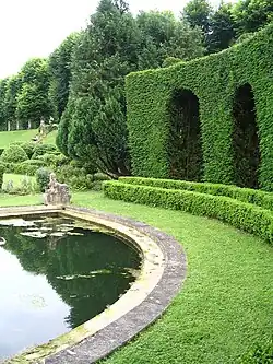 Vue des jardins.