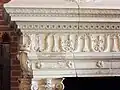 Détail de la cheminée de la salle du Conseil (château d'Amboise, fin XVe&nbsp;siècle).