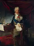 Ambroise-Polycarpe de La Rochefoucauld, son père.