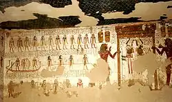 Scènes murale présentes dans la tombe