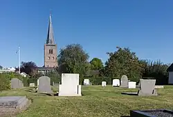 Ameide, le tour de l'église protestante