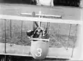 Une Debrie Parvo L, montée sur un avion Farman Shorthorn pour un vol de reconnaissance (Première Guerre mondiale, 1918).