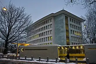 Vue de la mission diplomatique
