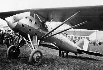Vue de l'avion.