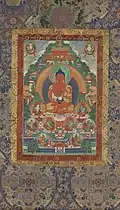 Amitabha dans la Terre Pure de Sukhavati