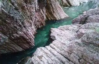 Vue des gorges.