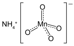 Image illustrative de l’article Permanganate d'ammonium