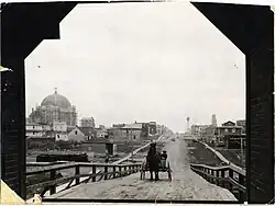 Amos, vue du pont couvert, 1923.