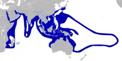 Carte de l'Indo-Pacifique.