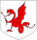 D'argent à une amphisbène de gueules.