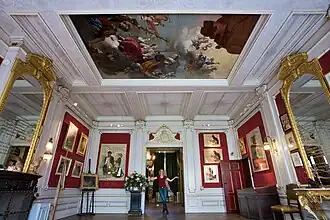 Peinture de plafond datant du XVIIe&nbsp;siècle