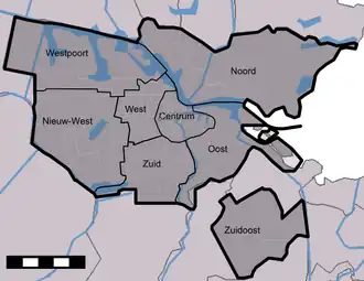 8 arrondissements d'Amsterdam