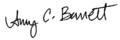 Signature de Amy Coney Barrett