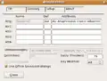 Fenêtre de gestion des attributs de la mémoire de traduction