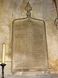 La plaque de la guerre 1870-1871.