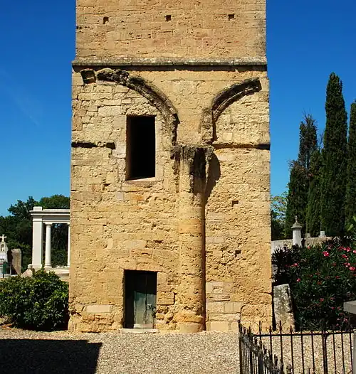 La face sud de la tour.