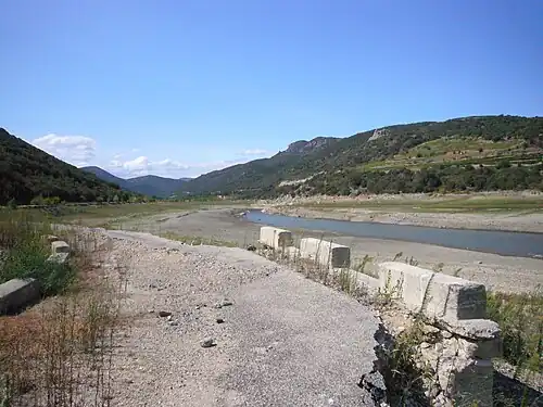Ancienne route départementale D9 reliant Caramany à Ansignan