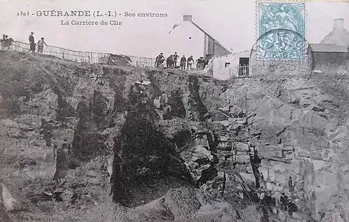 Carrière de Tuloc, du temps de son exploitation.