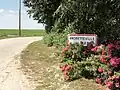 Entrée d'Ancretteville-sur-Mer.