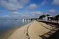 La plage centrale.