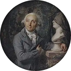 Portrait de M.&nbsp;Pinson, miniature sur ivoire.