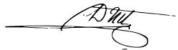 Signature de André Drut