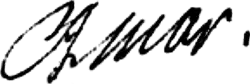 signature d'André Amar