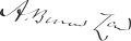Signature de Andrew Bonar Law