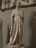 Ange soufflant de la trompette de Saint-Louis de Poissy, fin du XIIIe&nbsp;siècle.