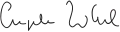 Signature de Angela Merkel
